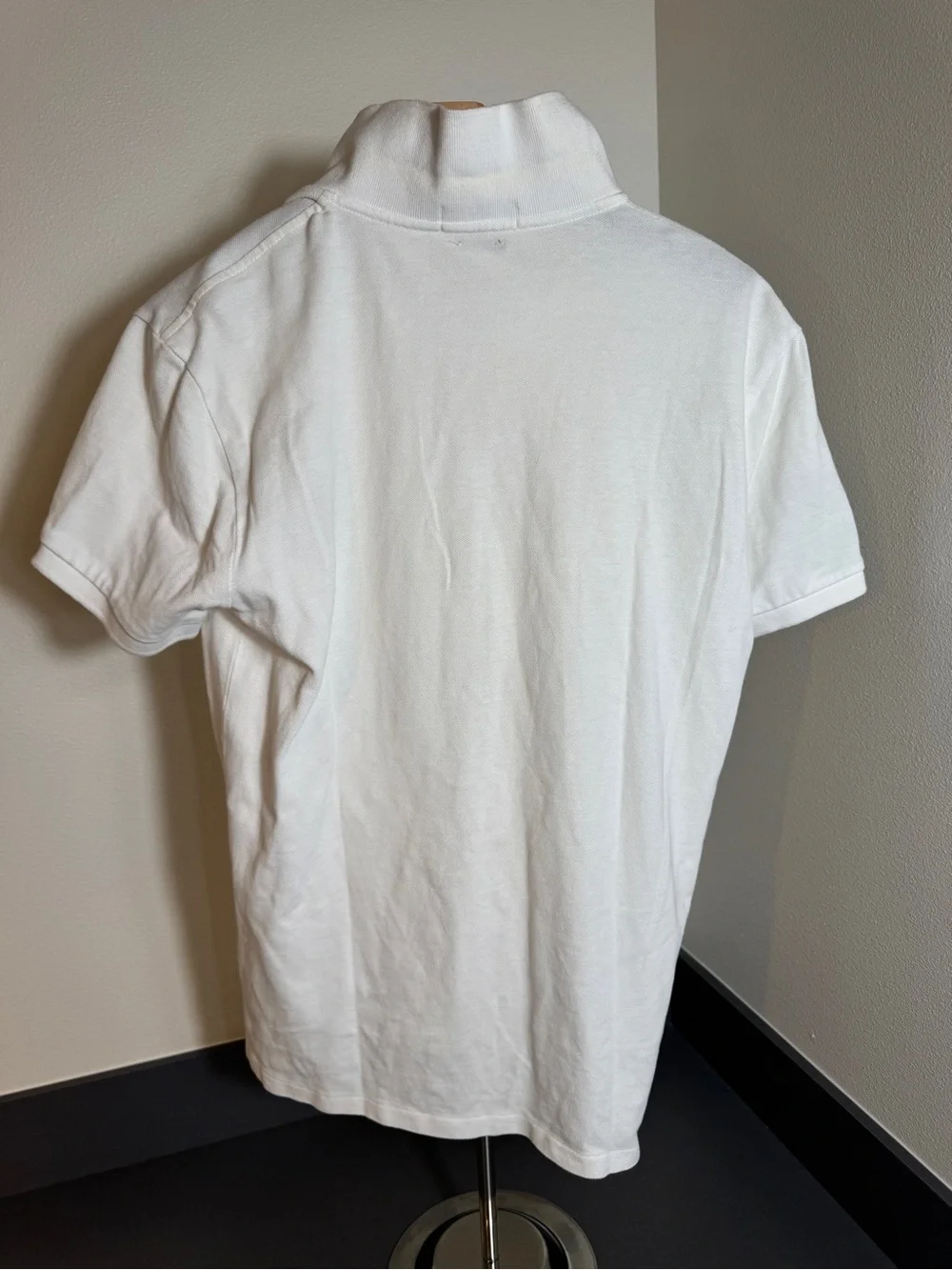 Polo Ralph Lauren Big Pony Polo Shirt White Custom Slim Fit Men's Medium M